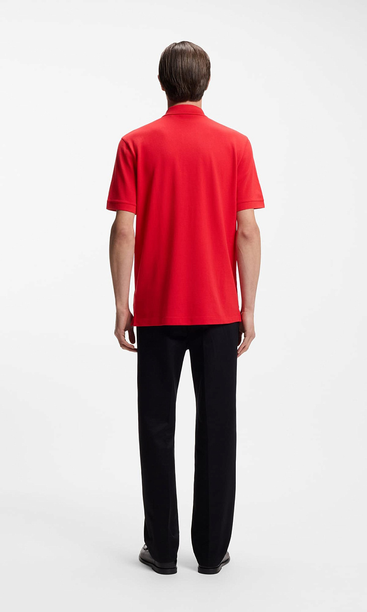 HUGO BOSS: Поло с вышитым логотипом