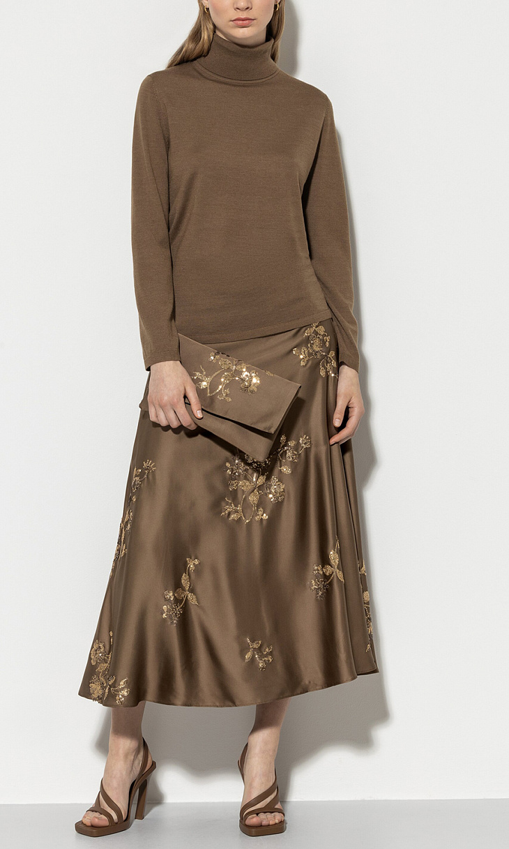 LUISA CERANO: Юбка с вышивкой из пайеток