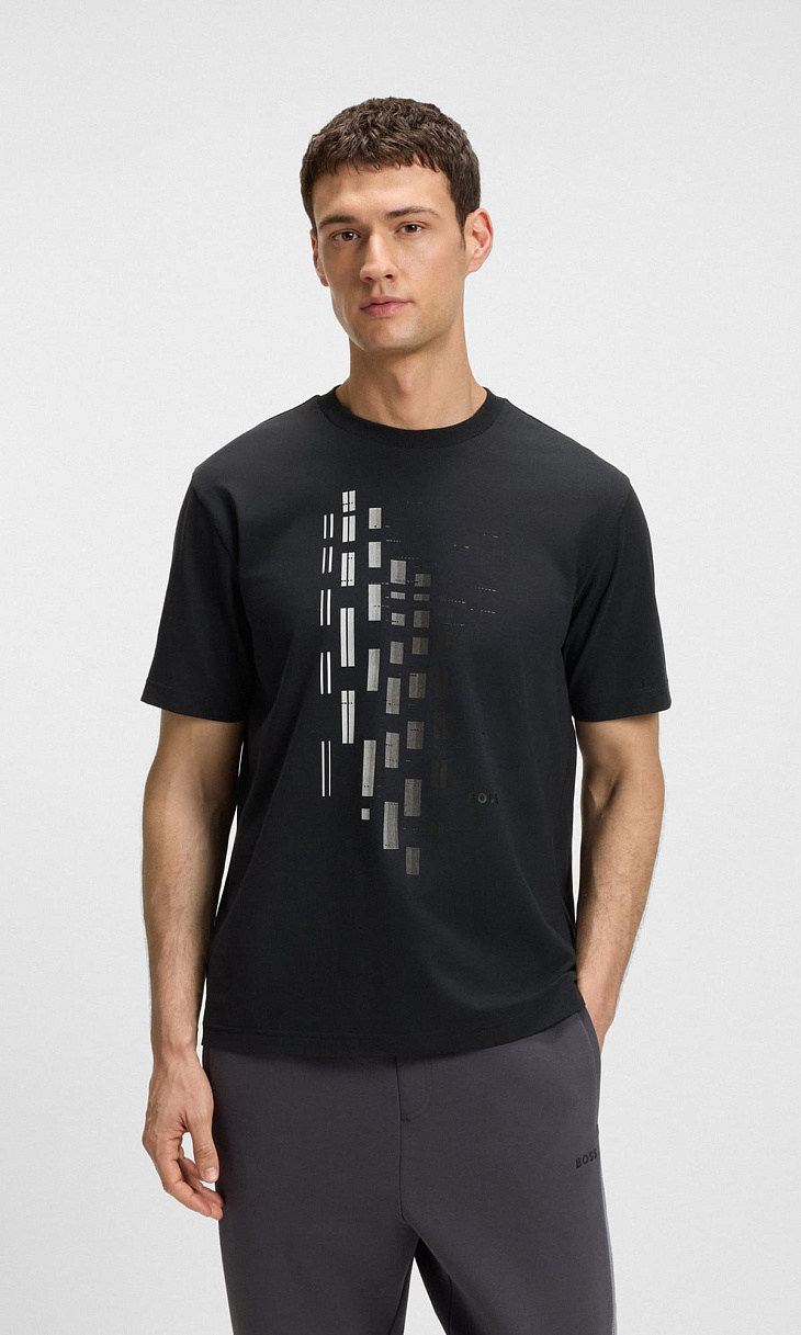 HUGO BOSS: Футболка с принтом