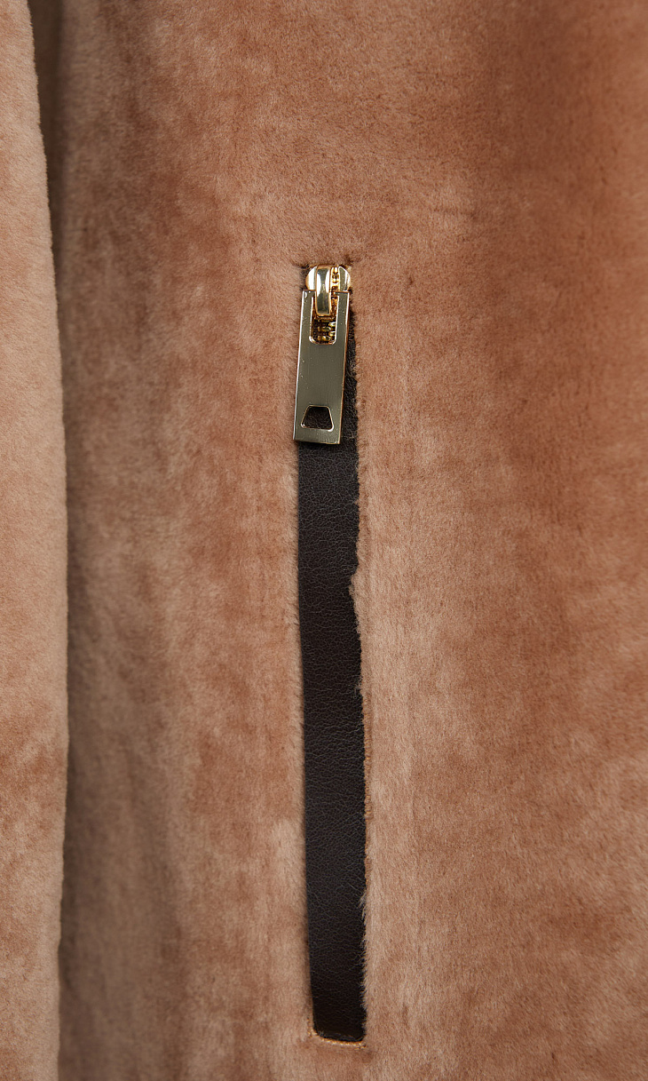 MARION FASHION: Дубленка на молнии