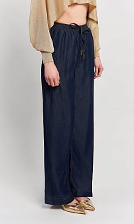 Широкие брюки с эластичным поясом