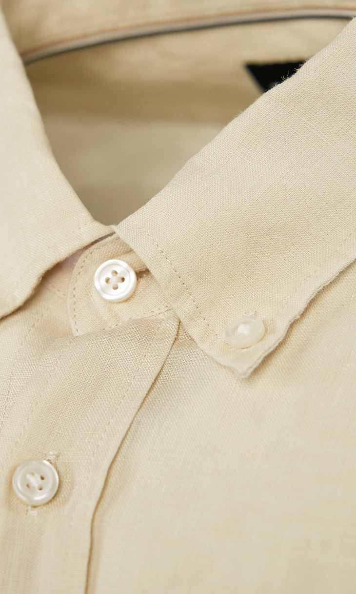 HUGO BOSS: Рубашка из льна