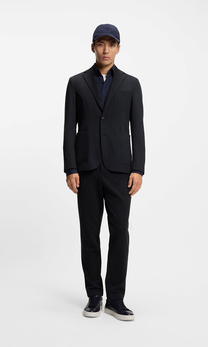HUGO BOSS: Пиджак из эластичной ткани