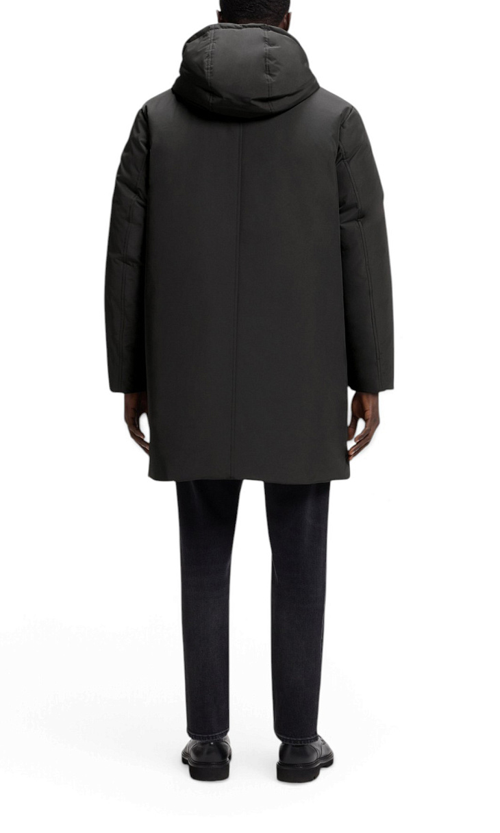 HUGO BOSS: Пуховик с капюшоном