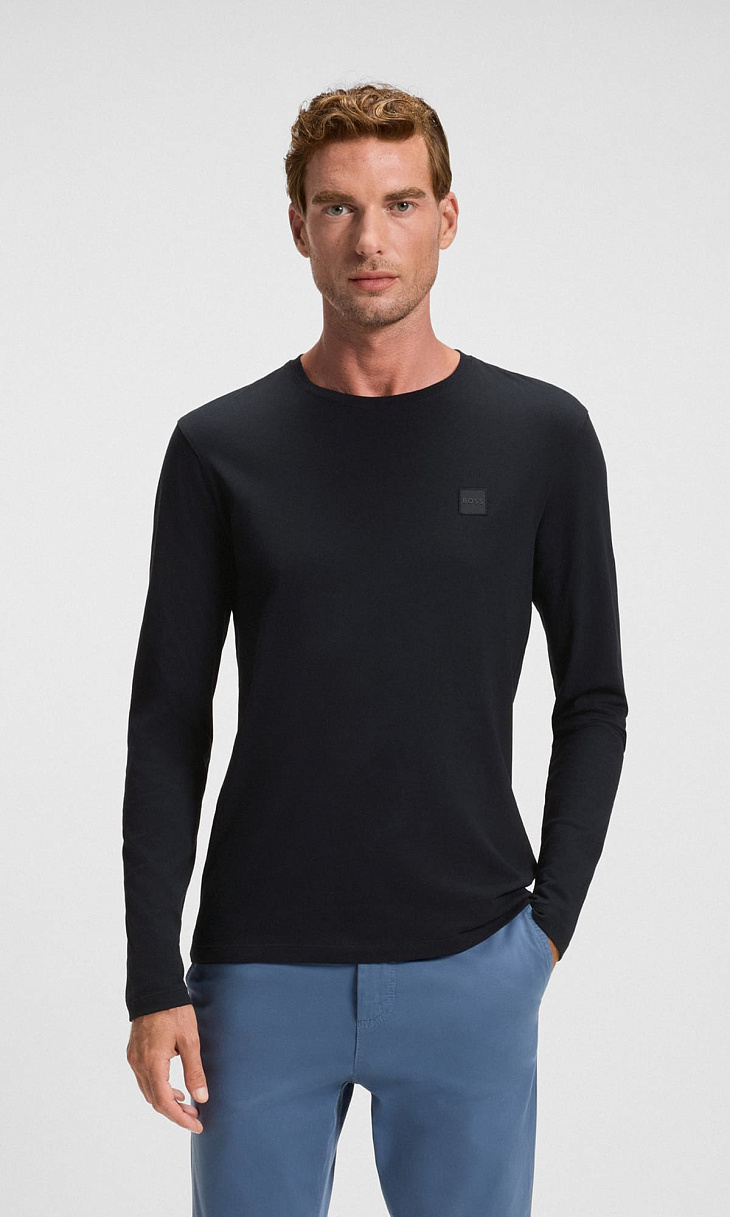HUGO BOSS: Лонгслив с логотипом