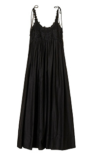 Муслиновое платье с кружевом