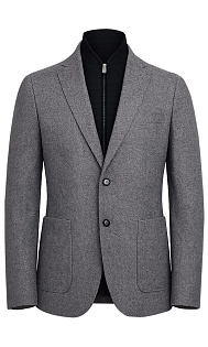 Куртка из шерсти с вставкой