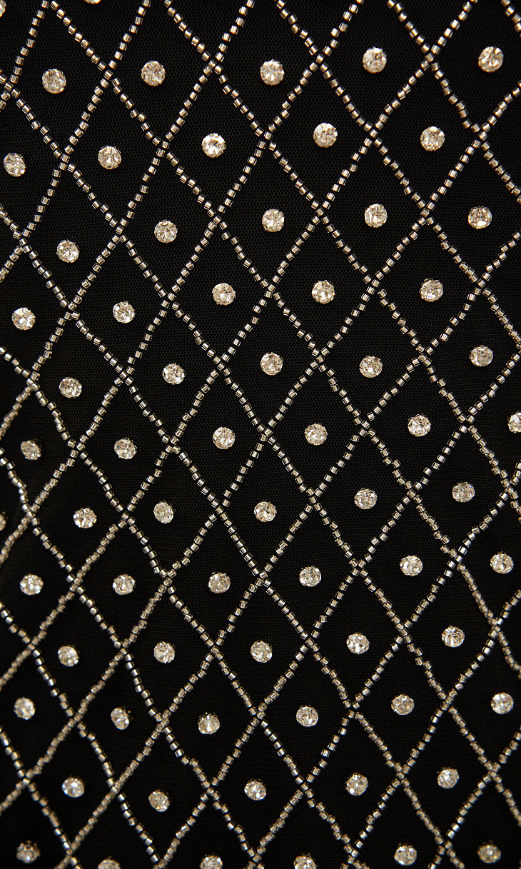 TWINSET: Блуза со стразами