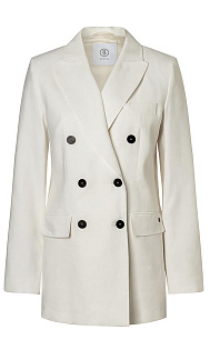 Двубортный пиджак из льна