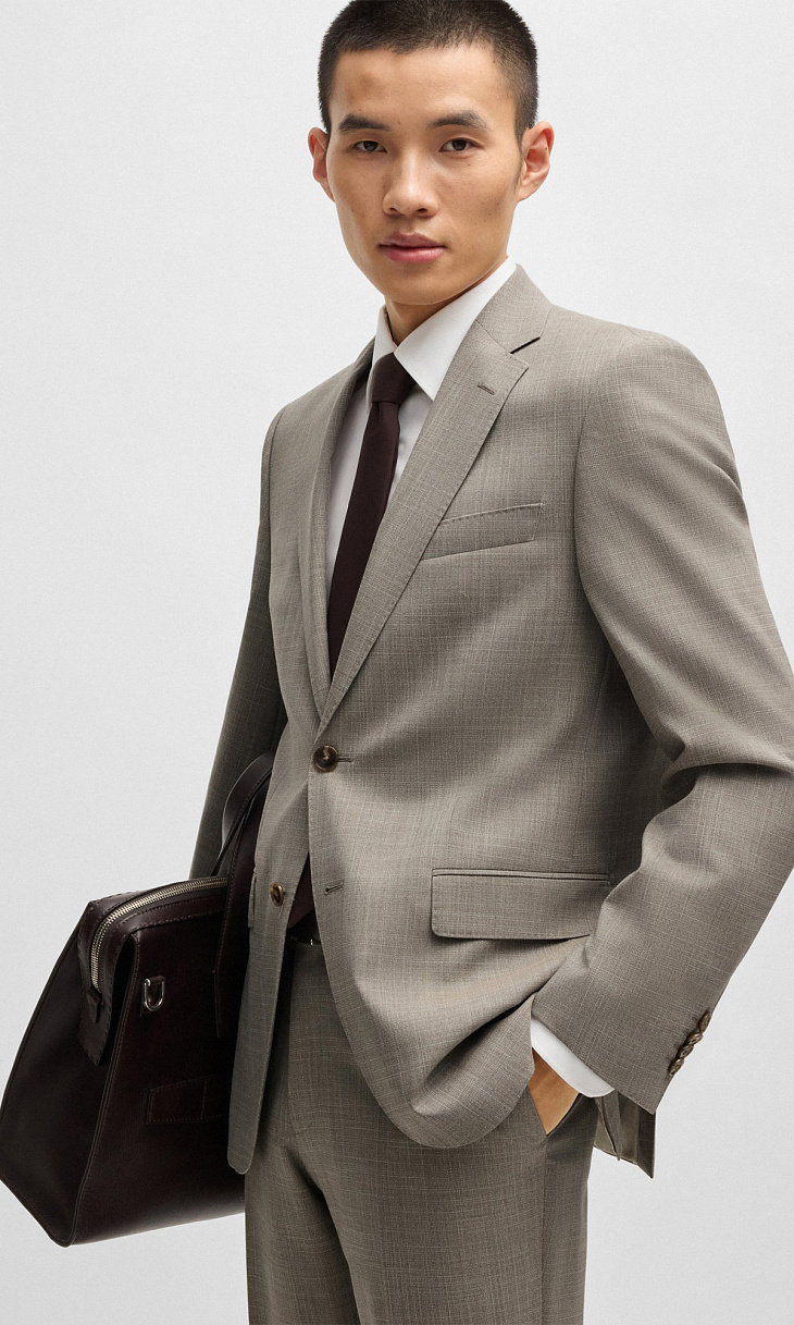 HUGO BOSS: Костюм в клетку