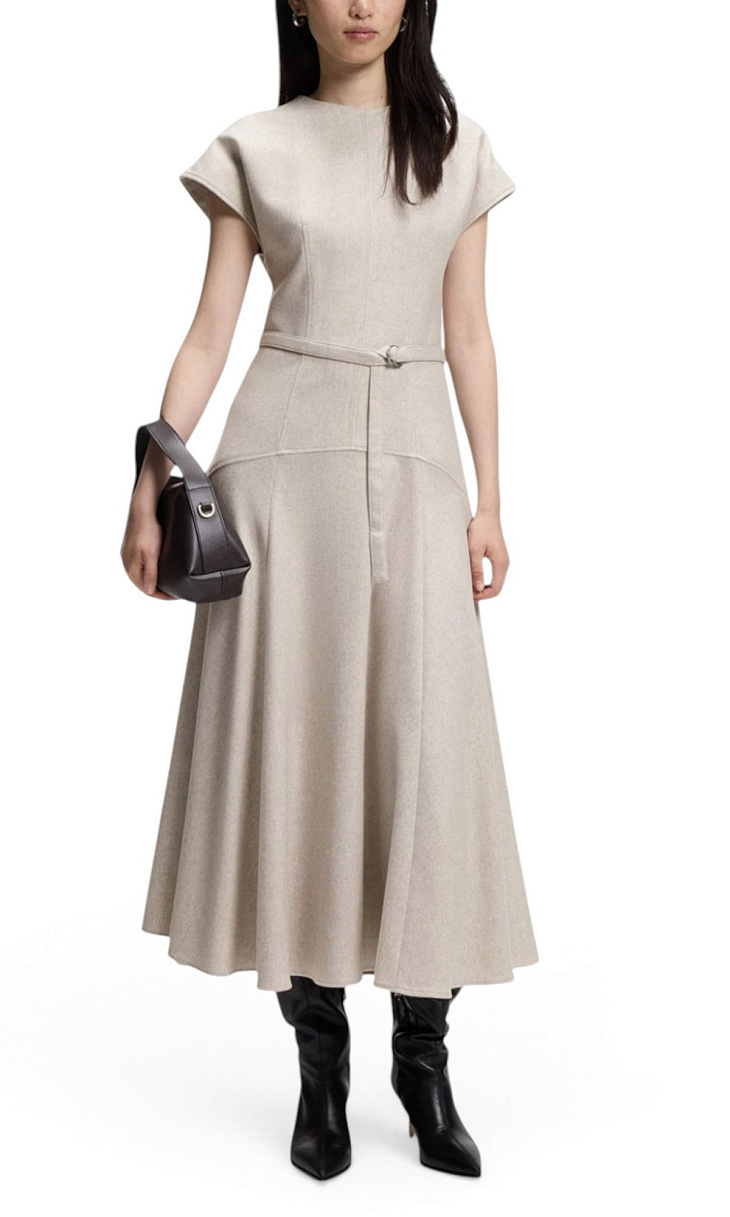 HUGO BOSS: Фланелевое платье