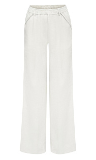 Широкие брюки из льна