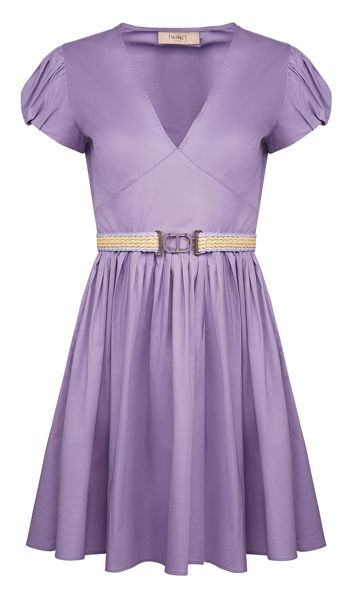 TWINSET: Платье с поясом