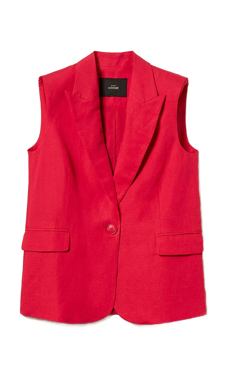 TWINSET: Жилет из льна