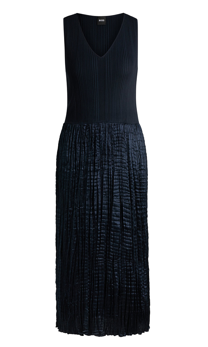 HUGO BOSS: Платье из вискозы