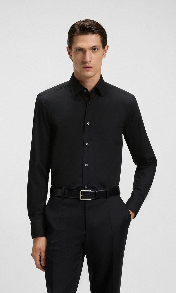 HUGO BOSS: Приталенная рубашка
