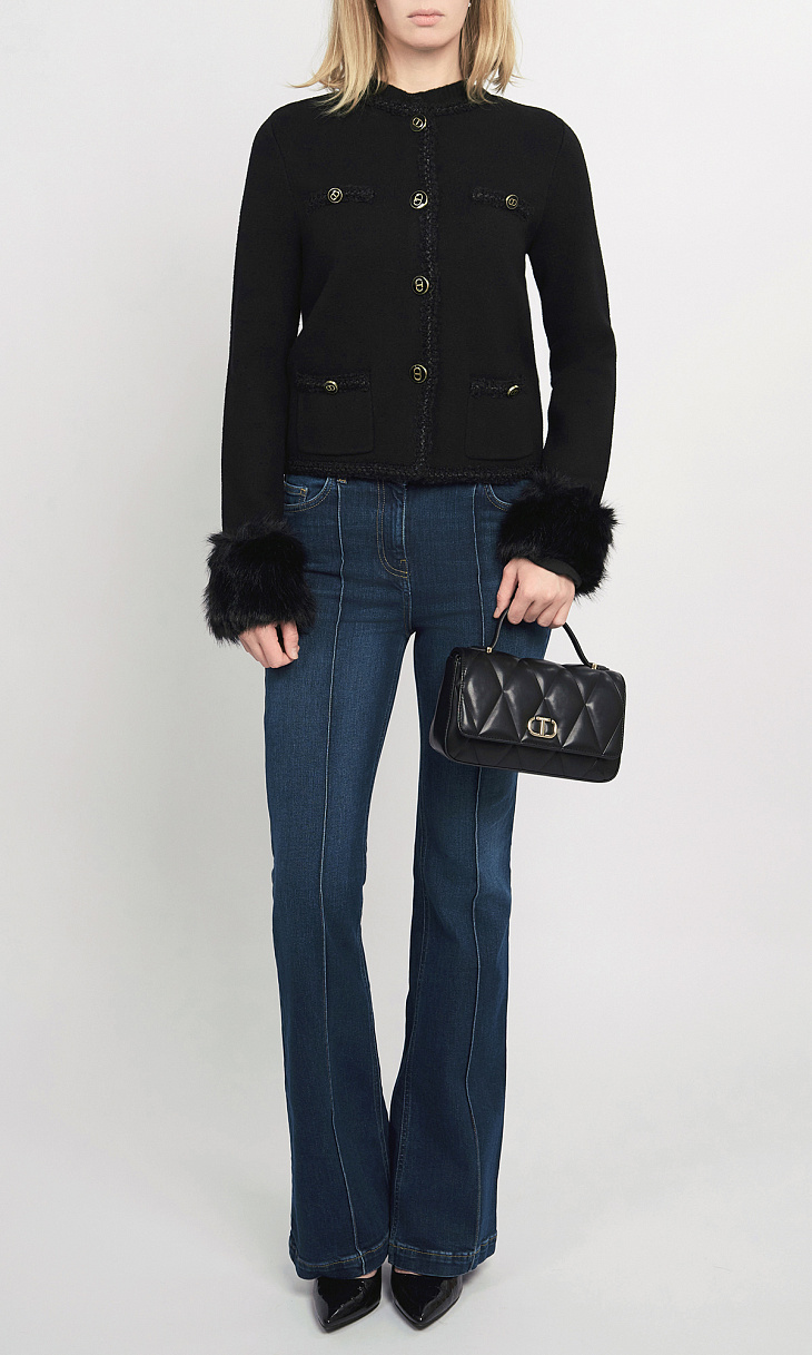 TWINSET: Стеганая сумка через плечо