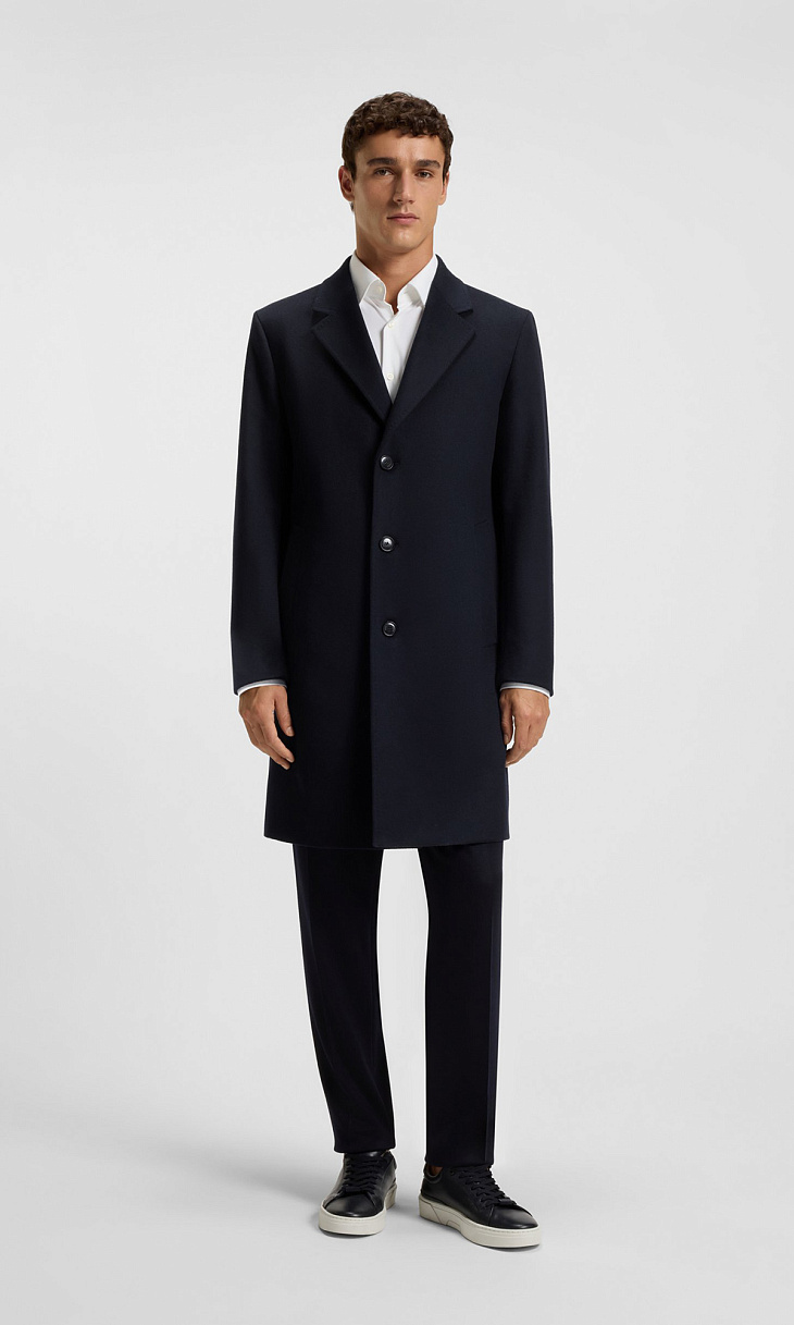 HUGO BOSS: Пальто из шерсти