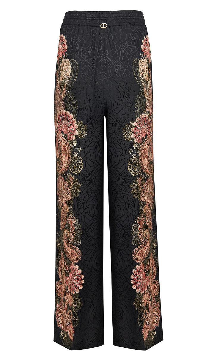 TWINSET: Брюки с жаккардовым рисунком