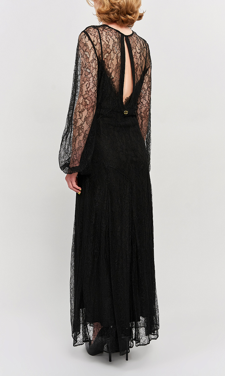 TWINSET: Платье с кружевом