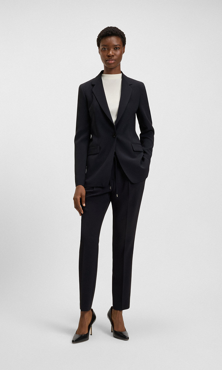 HUGO BOSS: Зауженные брюки на кулиске