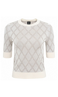 Пуловер с принтом