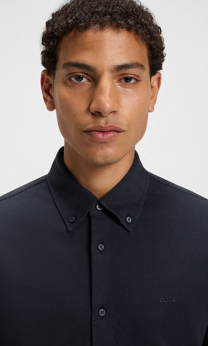 HUGO BOSS: Рубашка из джерси