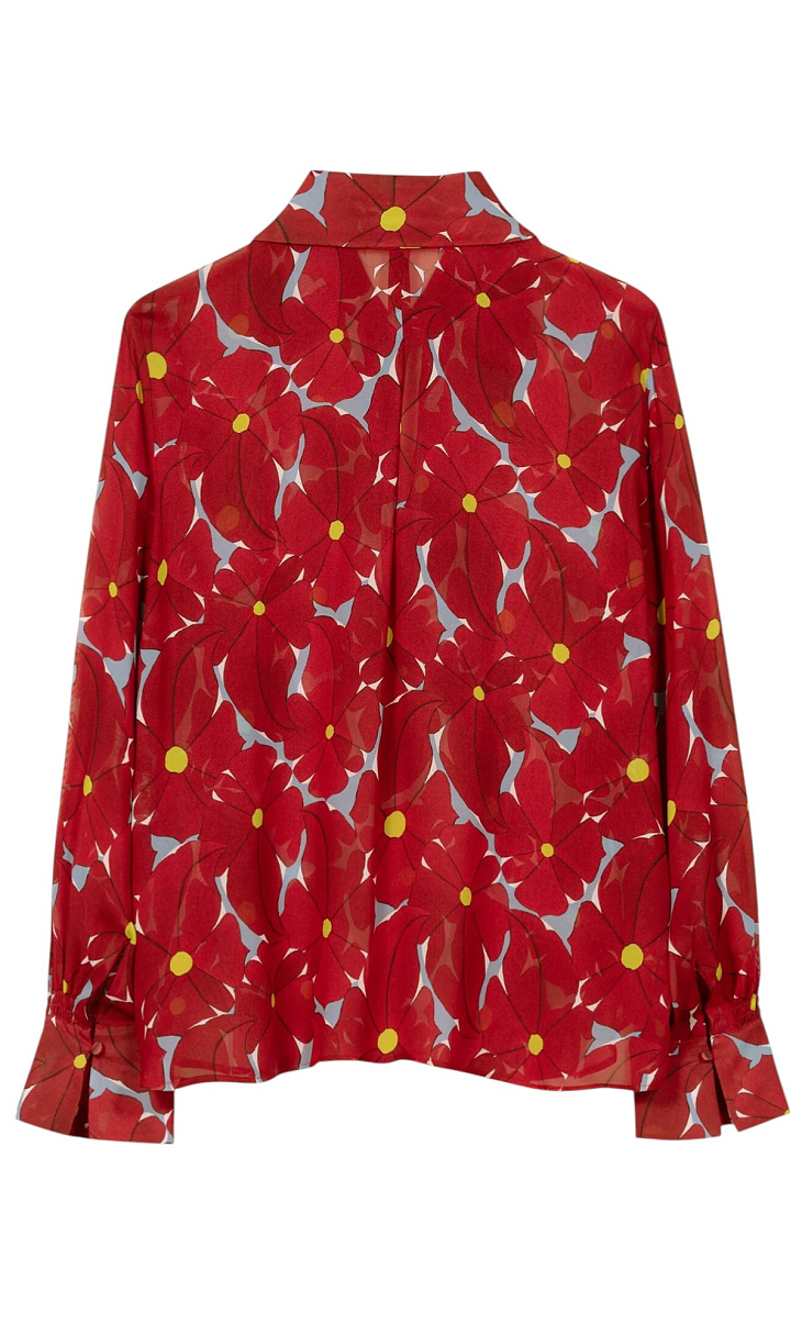 LUISA CERANO: Блуза с принтом