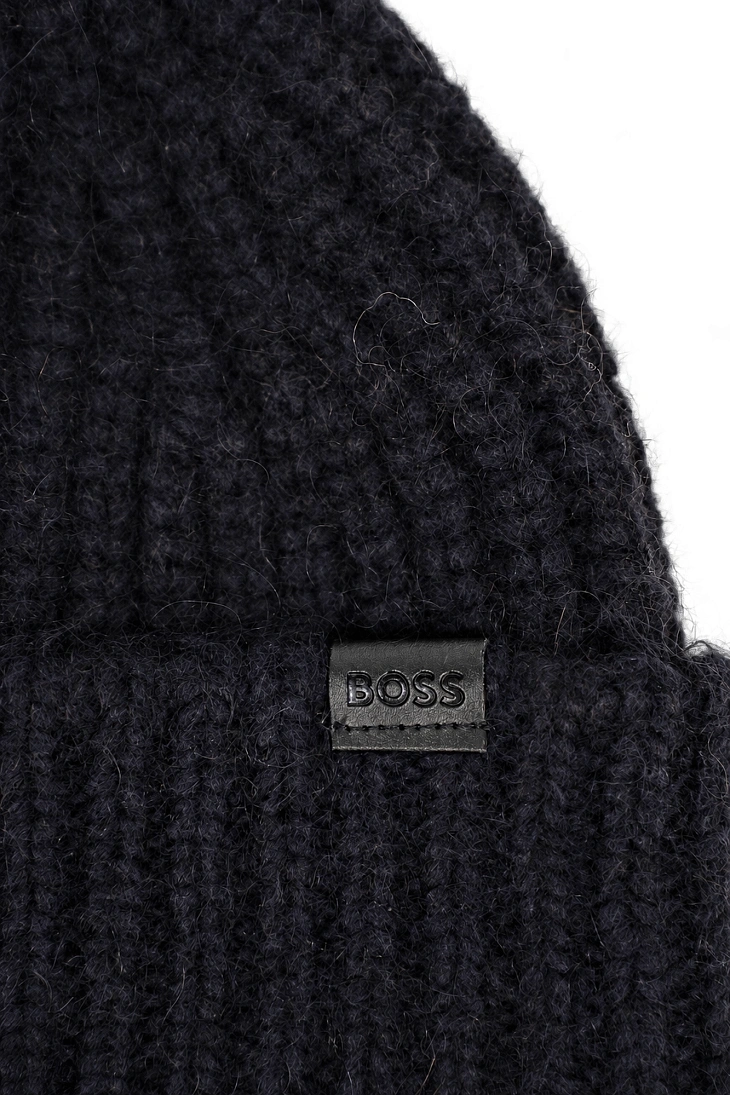 HUGO BOSS: Шапка с шерстью альпака