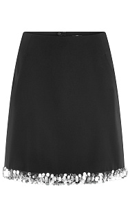Юбка мини с пайетками