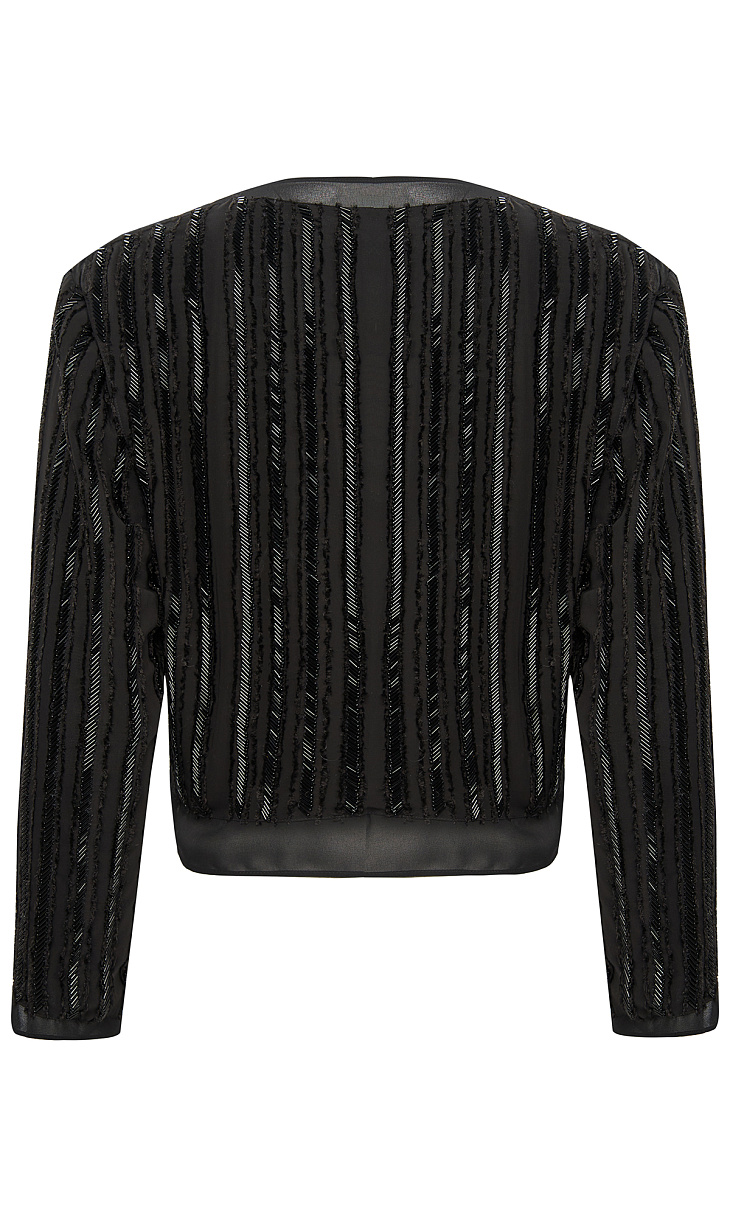 HUGO BOSS: Полупрозрачный жакет с бисером