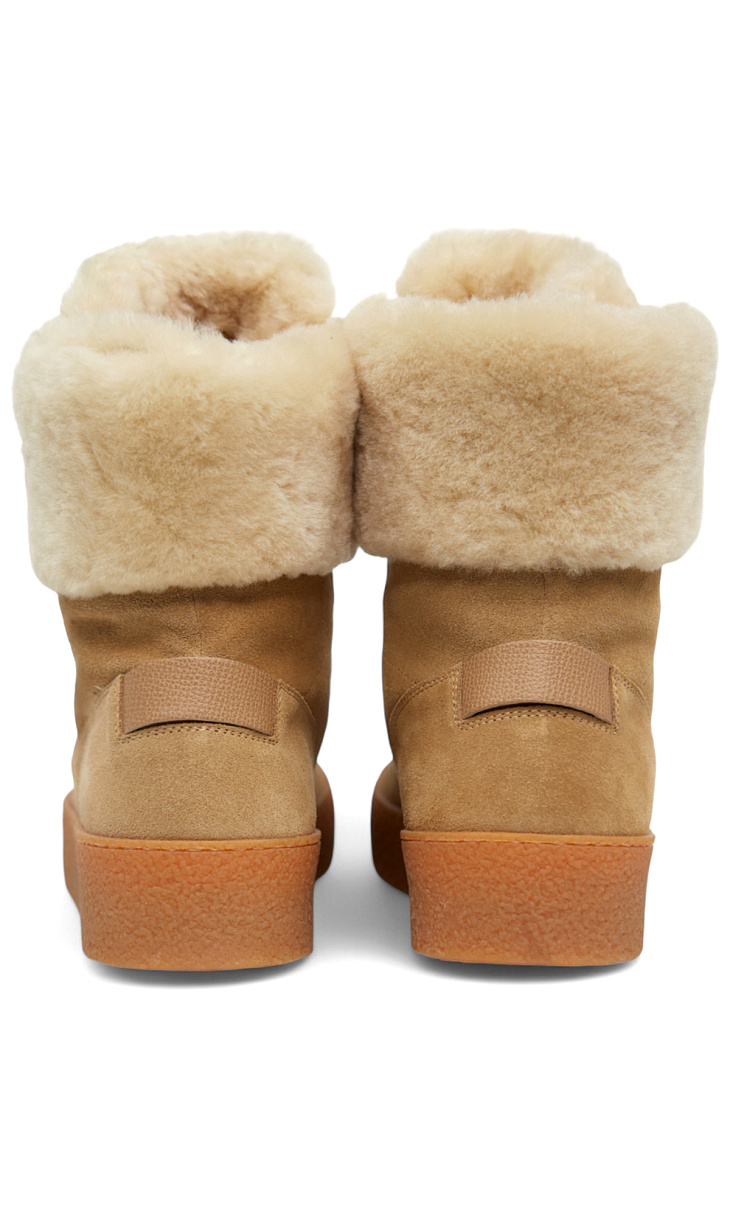 BOGNER: Замшевые ботинки с мехом