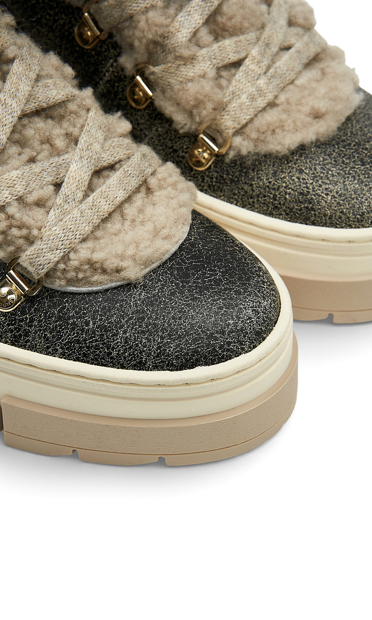 BOGNER: Ботинки из кожи и меха