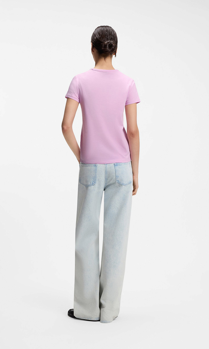 HUGO BOSS: Футболка с вышивкой