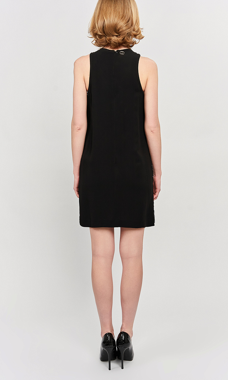 TWINSET: Платье с бахромой из пайеток