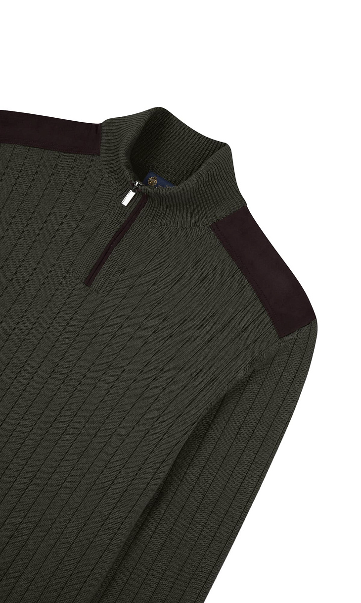 Paul Shark: Джемпер с замшевыми вставками