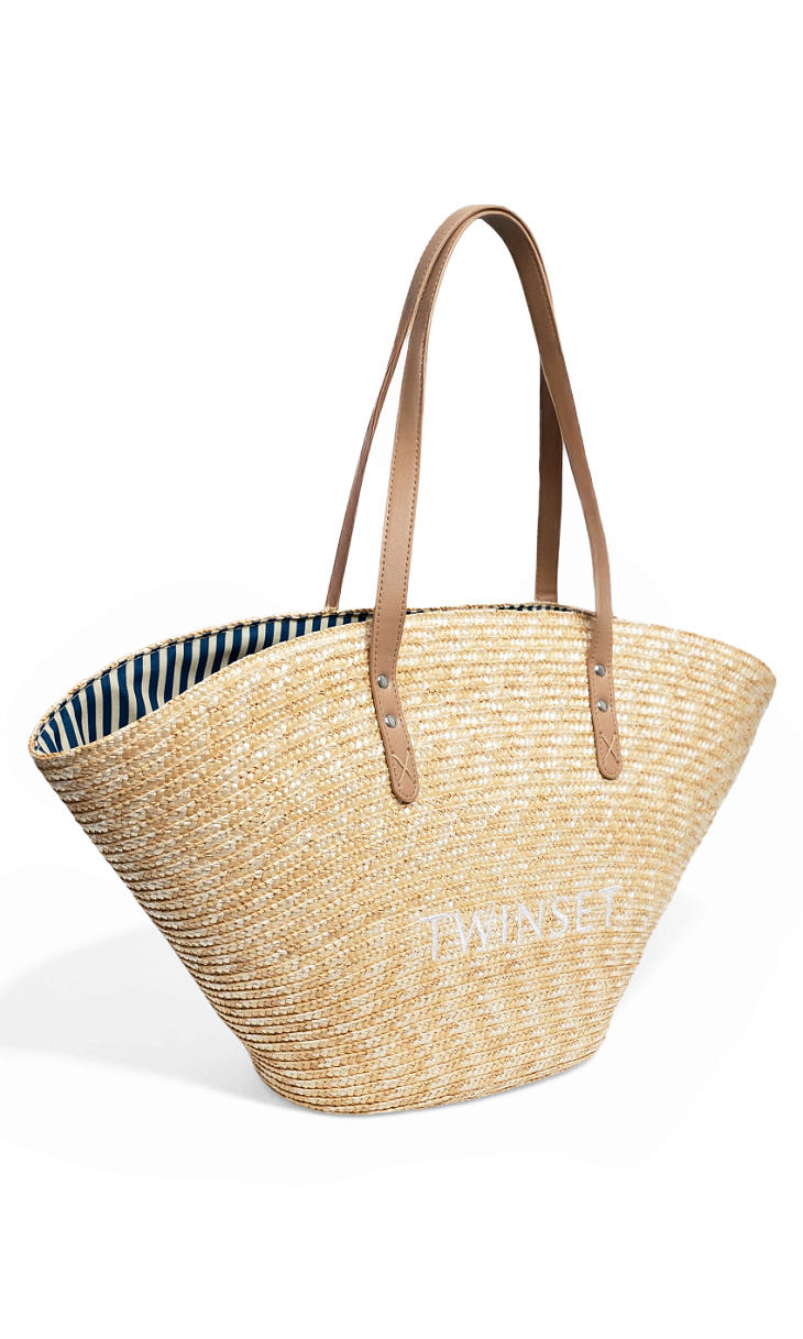 TWINSET: Соломенняа пляжная сумка