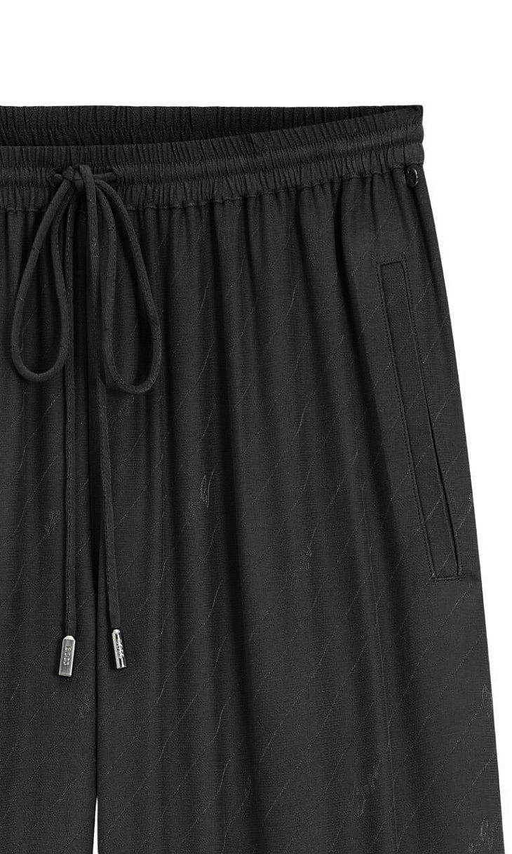 HUGO BOSS: Широкие брюки с логотипом