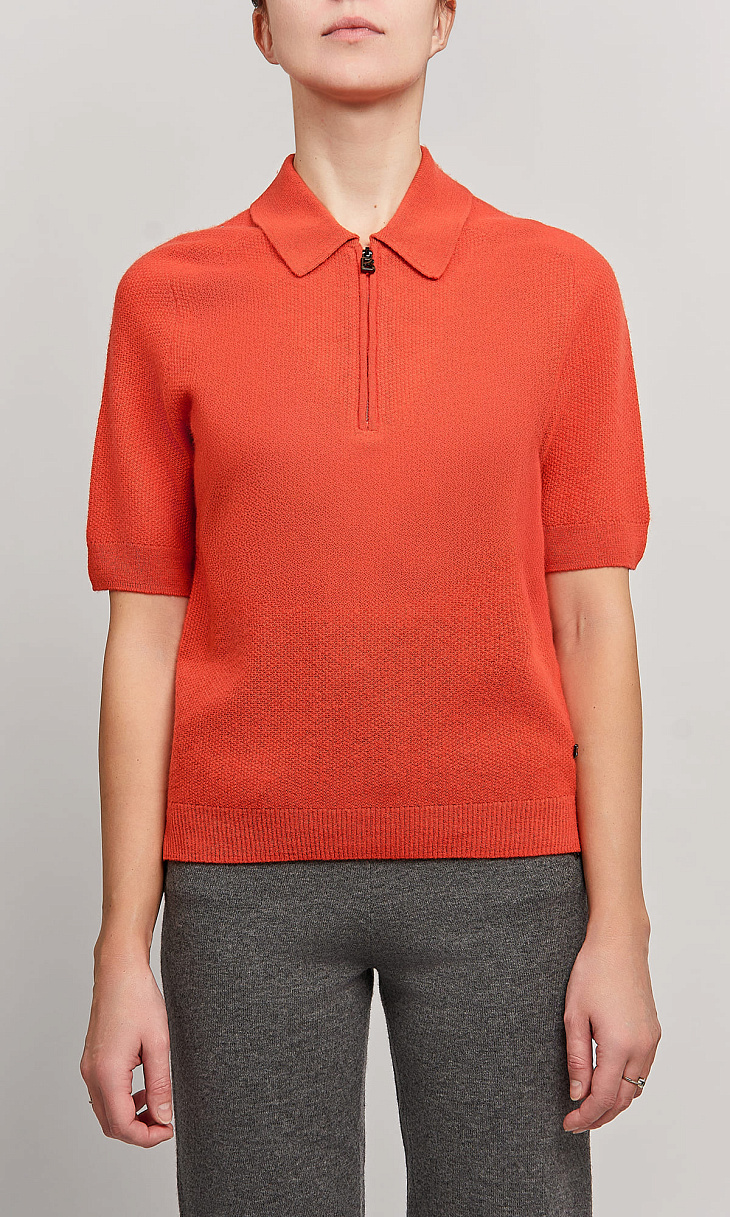 BOGNER: Поло из шерсти и кашемира