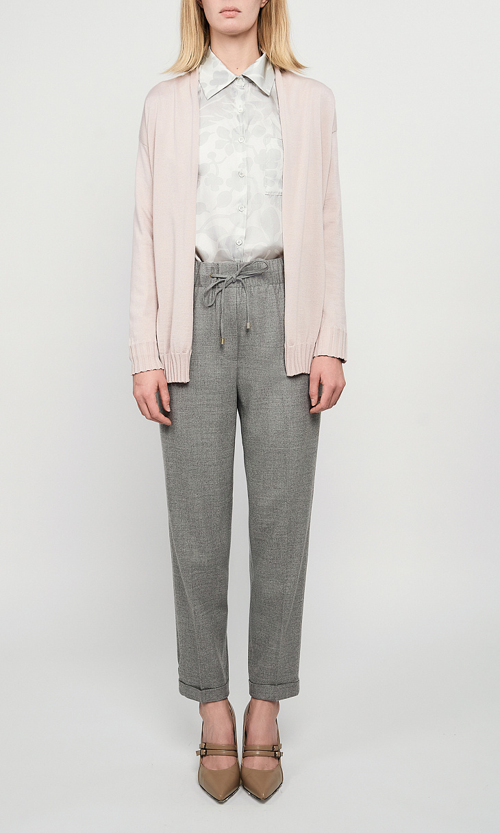 ANDRE MAURICE: Кардиган из шерсти и шелка