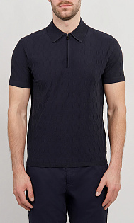 Поло с фактурным узором