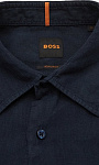 HUGO BOSS: Рубашка из льна