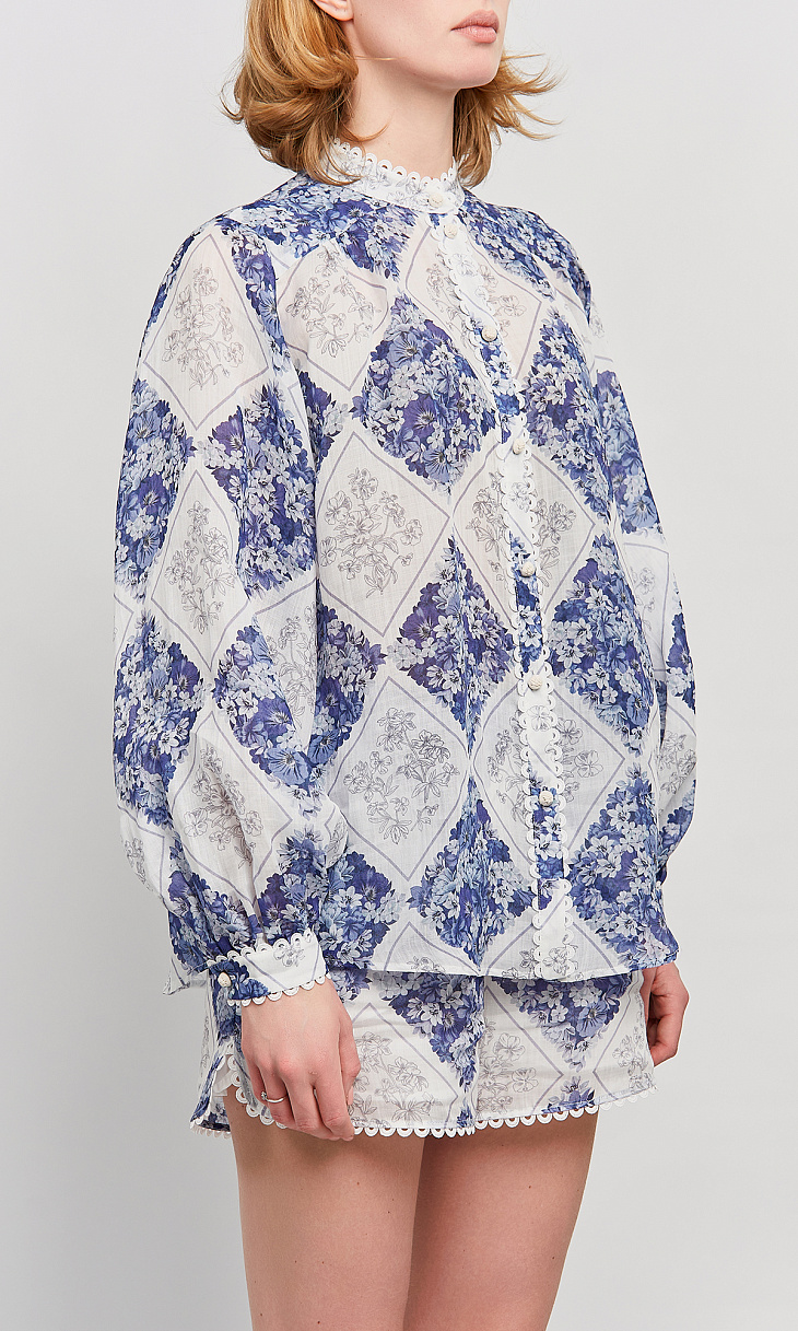 TWINSET: Рубашка с цветочным принтом