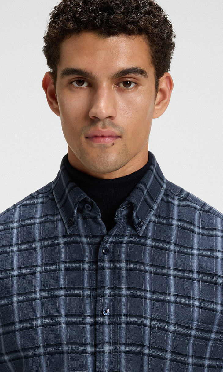 HUGO BOSS: Рубашка в клетку