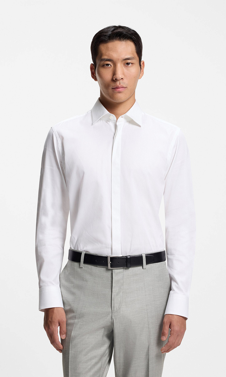 HUGO BOSS: Рубашка из хлопка