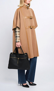 Двухслойная накидка из шерсти