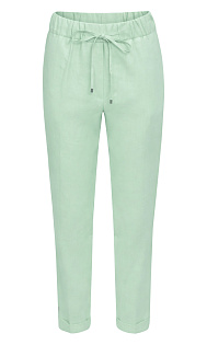 Укороченные брюки из льна