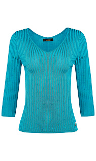 Пуловер с фактурным узором