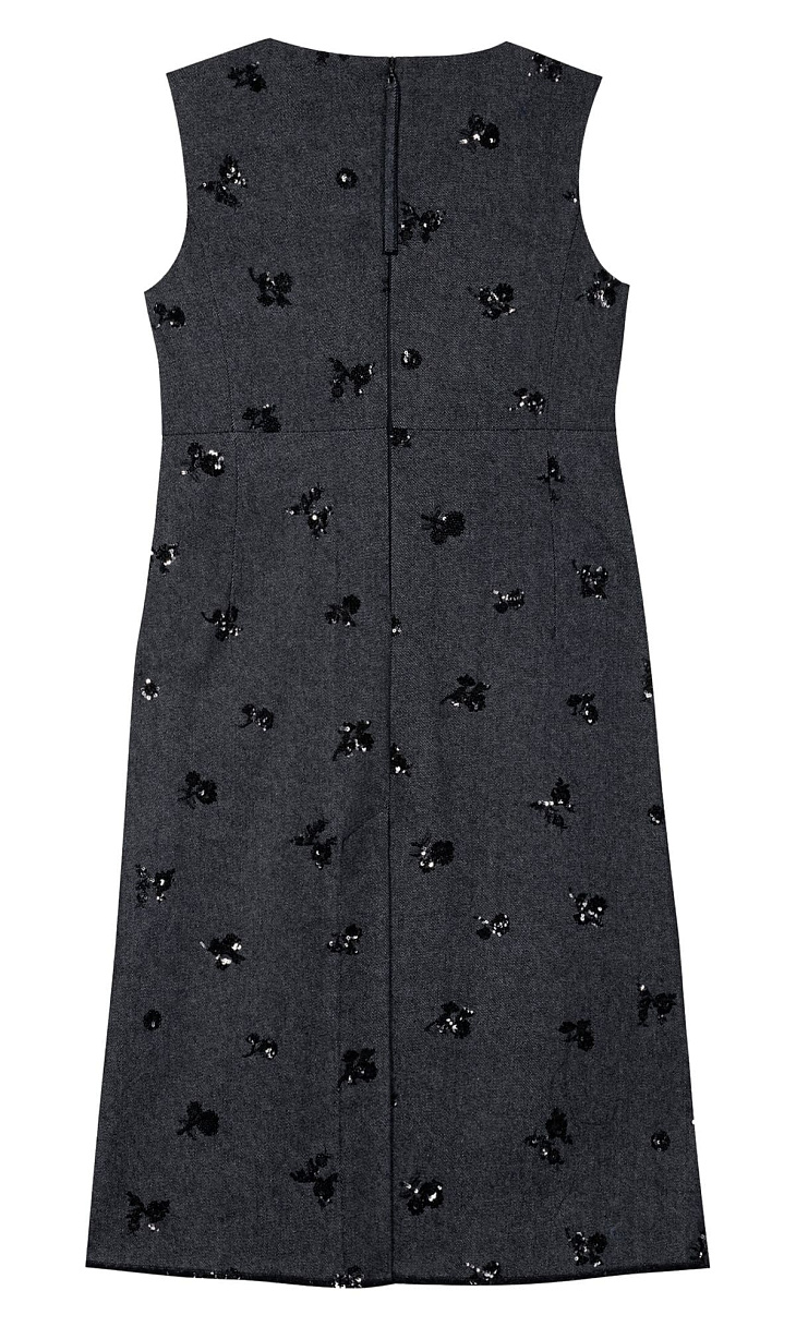 LUISA CERANO: Джинсовое платье с пайетками