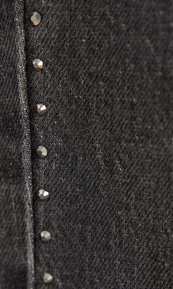 TWINSET: Джинсы со стразами